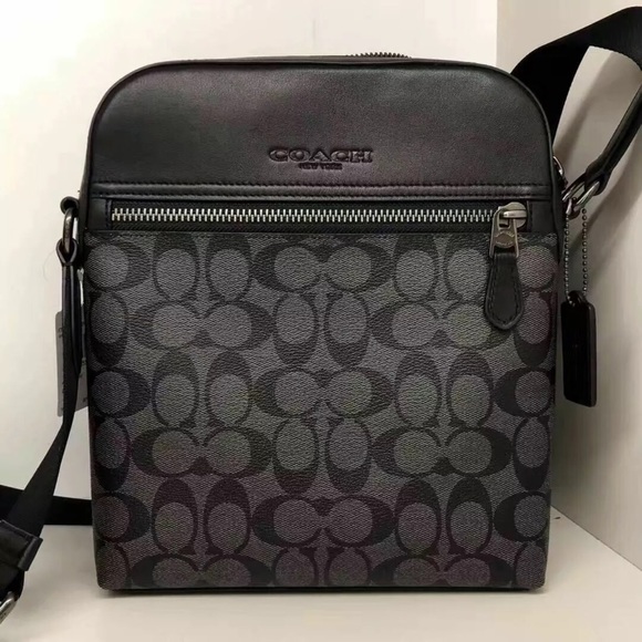🌻Coach Signature Houston Flight Bag Canvas NWT. - Picture 7 of 8